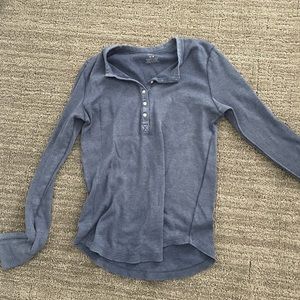 Aerie flannel shirt in navy